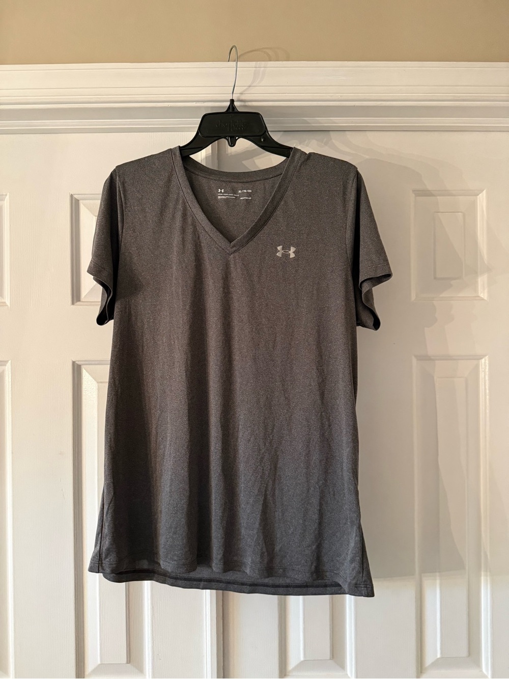 Under Armour Women's Charcoal V-Neck Performance Tee